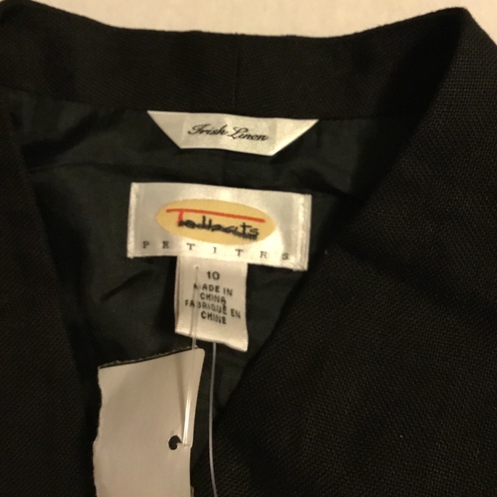Talbots Irish Linen Vest 10 Petite - Picture 3 of 11